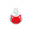 Pet Dog Brand Cute Cartoon Cat And Fish Printed Cat Necklace Pendant Alloy Dog Collar Ornament Pendant