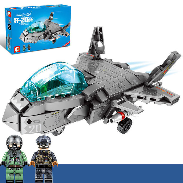 Rocket Airplane Particle Assembled Building Blocks Children's Educational Toys