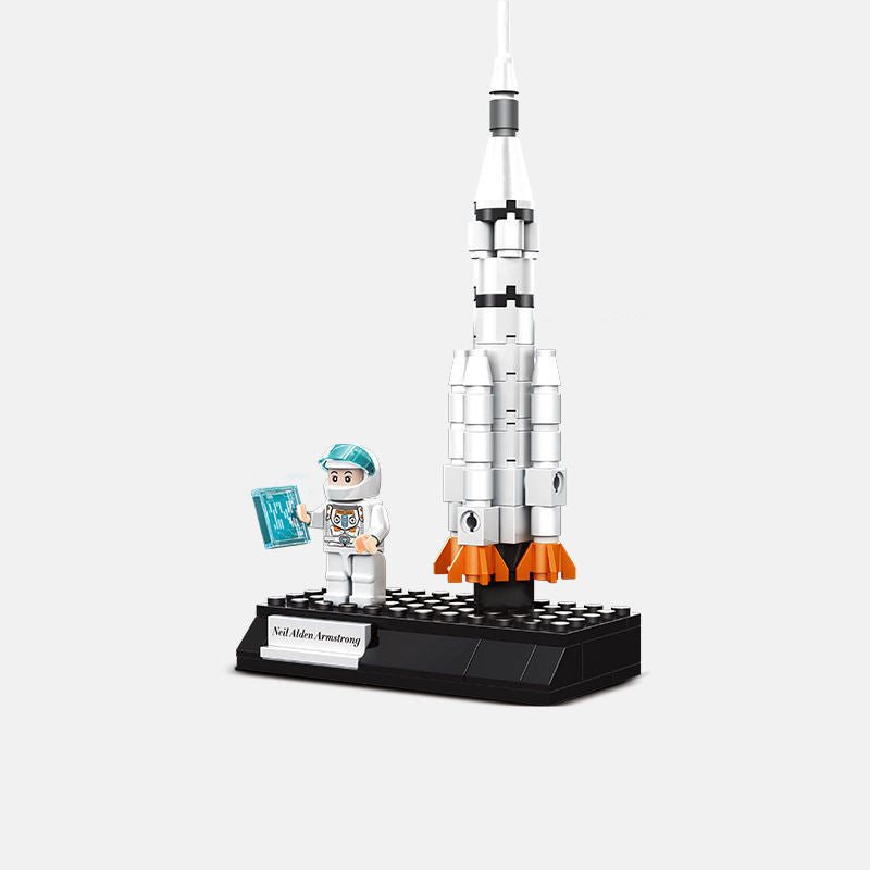 Rocket Airplane Particle Assembled Building Blocks Children's Educational Toys
