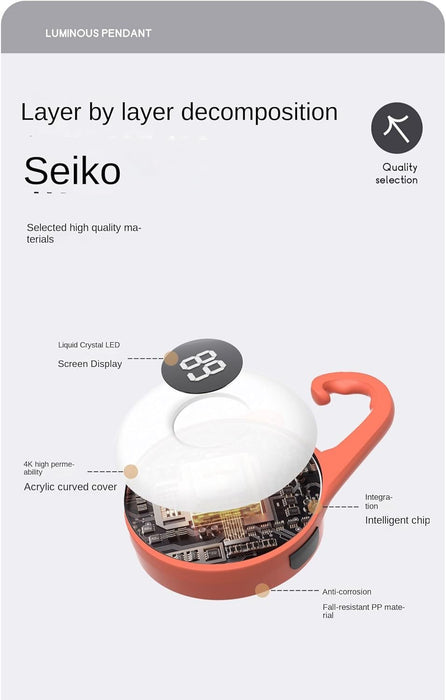 Pet Dog Collar Night Walking Light Walking Dog Light Anti-lost Luminous Pendant LED Small Night Light