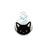 Pet Dog Brand Cute Cartoon Cat And Fish Printed Cat Necklace Pendant Alloy Dog Collar Ornament Pendant