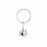 Stainless steel necklace keychain