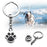 Dog Paw Can Open Urn Pendant
